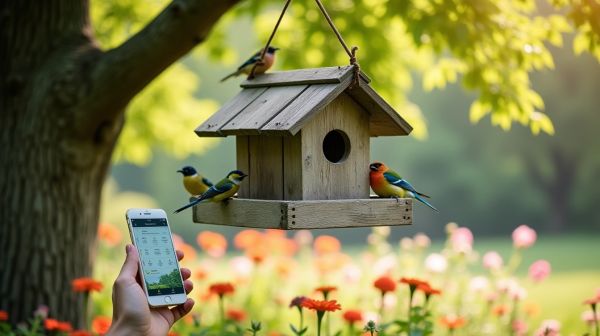 Optez pour une mangeoire connecté et suivez vos oiseaux facilement